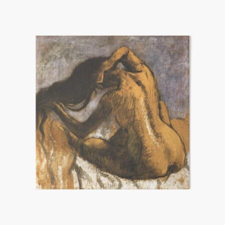 Edgar Degas French Impressionism Oil Painting Nude Woman Brushing Hair