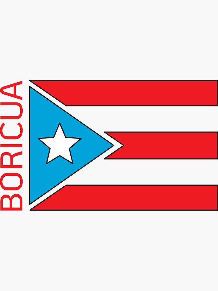 Puerto Rico S Flag Bandera Boricua Pride Sticker By Boricuaceleste