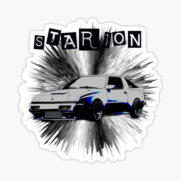 Mitsubishi Starion Turbo Sticker For Sale By Thediff Redbubble