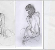 Line Drawing Strip Tease by Kyleacharisse
