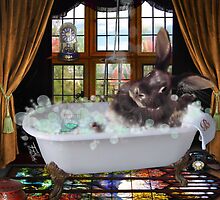 Bunny Bubble Bath by F.A. Moore