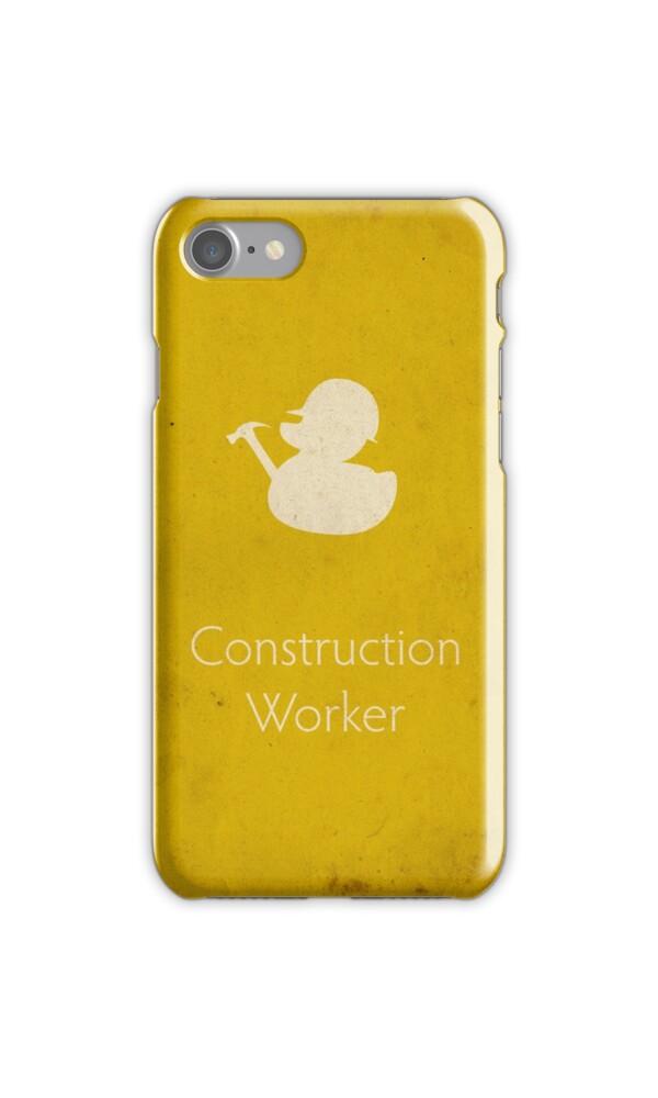 "Construction Worker " iPhone Cases & Skins by SVaeth Redbubble
