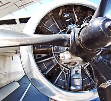 Prop Engine on a “Stoof” WWII Navy Bomber by Cody McKibben