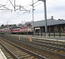 MBTA Commuter Line outbound to Stoughton by Eric Sanford
