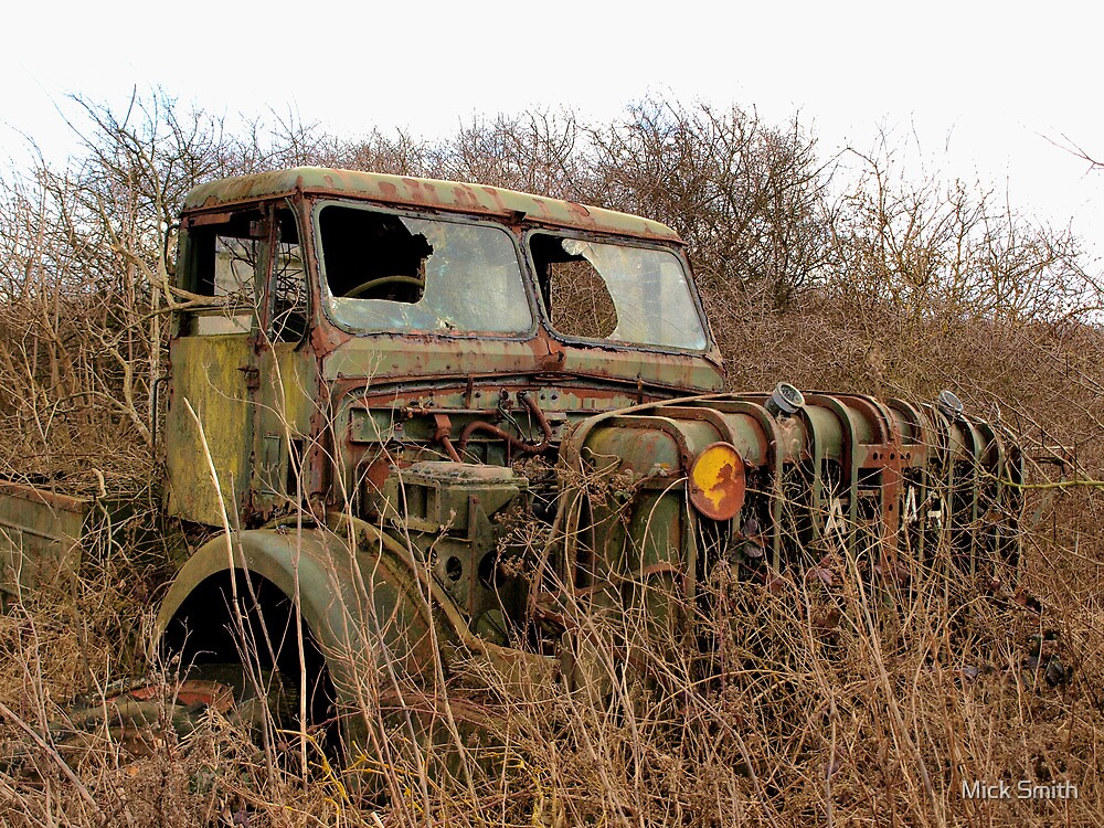 "Abandoned Military Truck" by Mick Smith | Redbubble