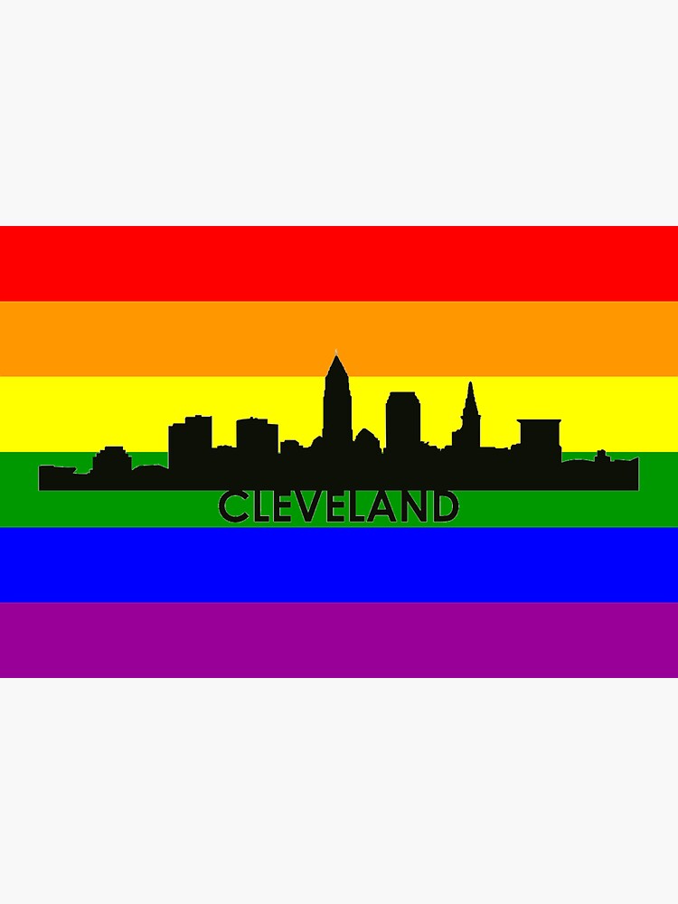 Cleveland Ohio Gay Pride Shirt Cleveland Lgbt Rainbow Flag Shirt