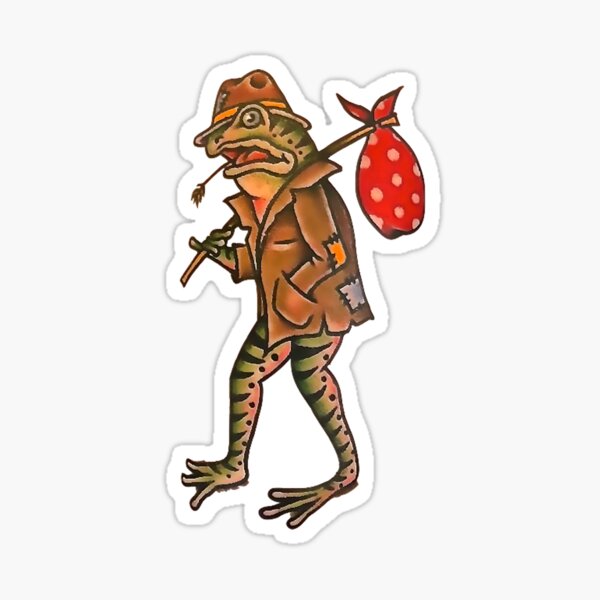 Hobo Frog With Bindle Sticker For Sale By VictorIos Redbubble