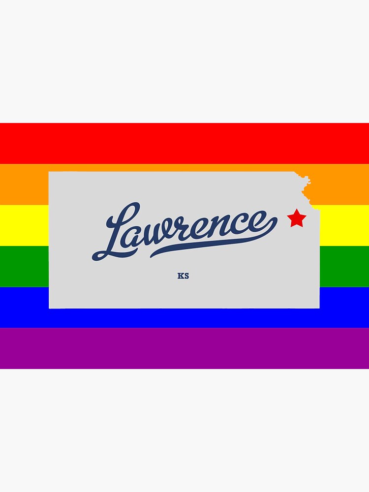 Lawrence Kansas Gay Pride Shirt Lawrence Lgbt Rainbow Flag Shirt