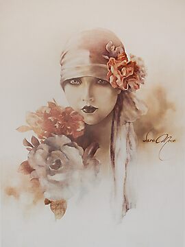 "Claudia" Oil on Canvas by Sara Moon