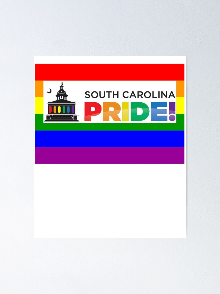 South Carolina Gay Pride Shirt South Carolina Lgbt Rainbow Flag