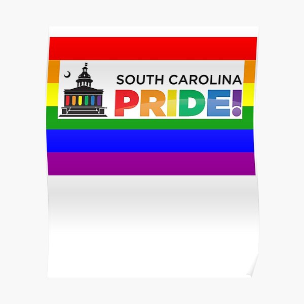 South Carolina Gay Pride Shirt South Carolina Lgbt Rainbow Flag