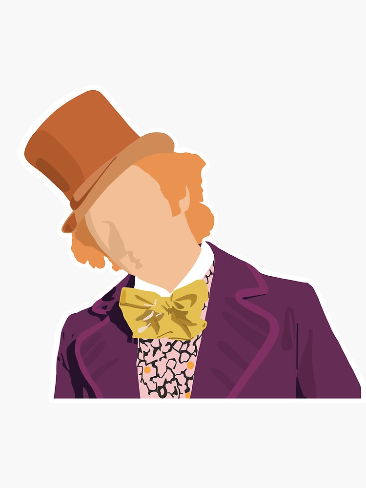 Willy Wonka Sticker For Sale By Arimoutal Redbubble