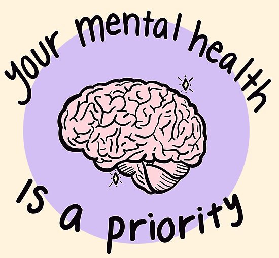 Your Mental Health Is A Priority Photographic Print By Crystaldraws Redbubble