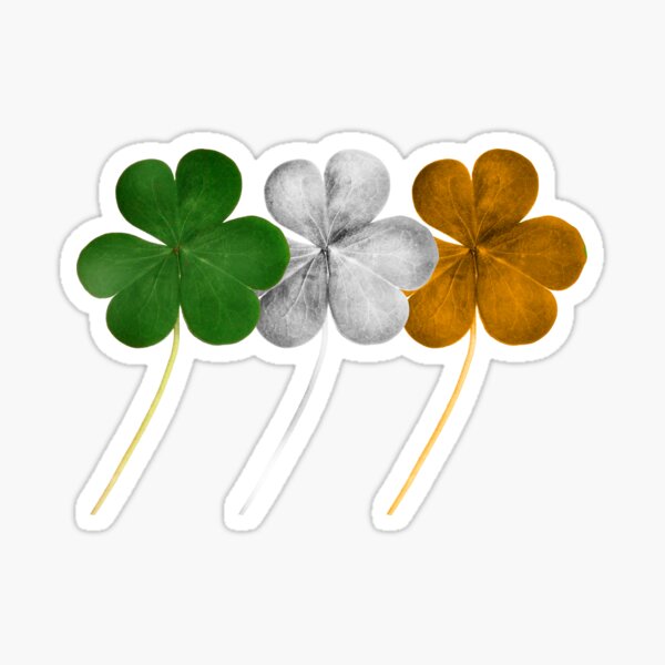 Ireland Shamrock Flag Sticker For Sale By Smartrocket Redbubble