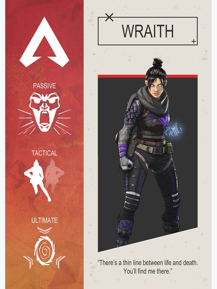 Apex Legends Wraith Character Poster Sticker For Sale By Gemini