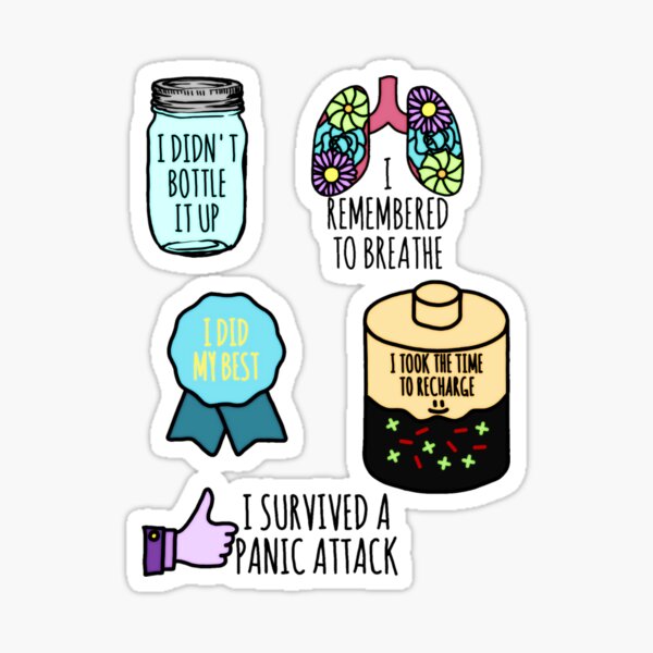 Mental Health Sticker Pack Sticker For Sale By Tristahx Redbubble