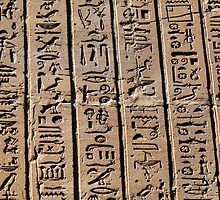 Columns of hieroglyphs by rhallam