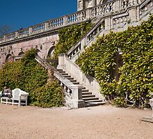 Relaxing at the foot of the stairs. by DonDavisUK