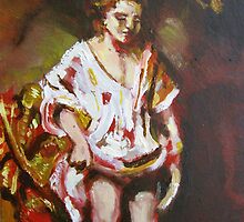 Rembrandt's 'Woman Bathing' 1654, in progress by Jedika