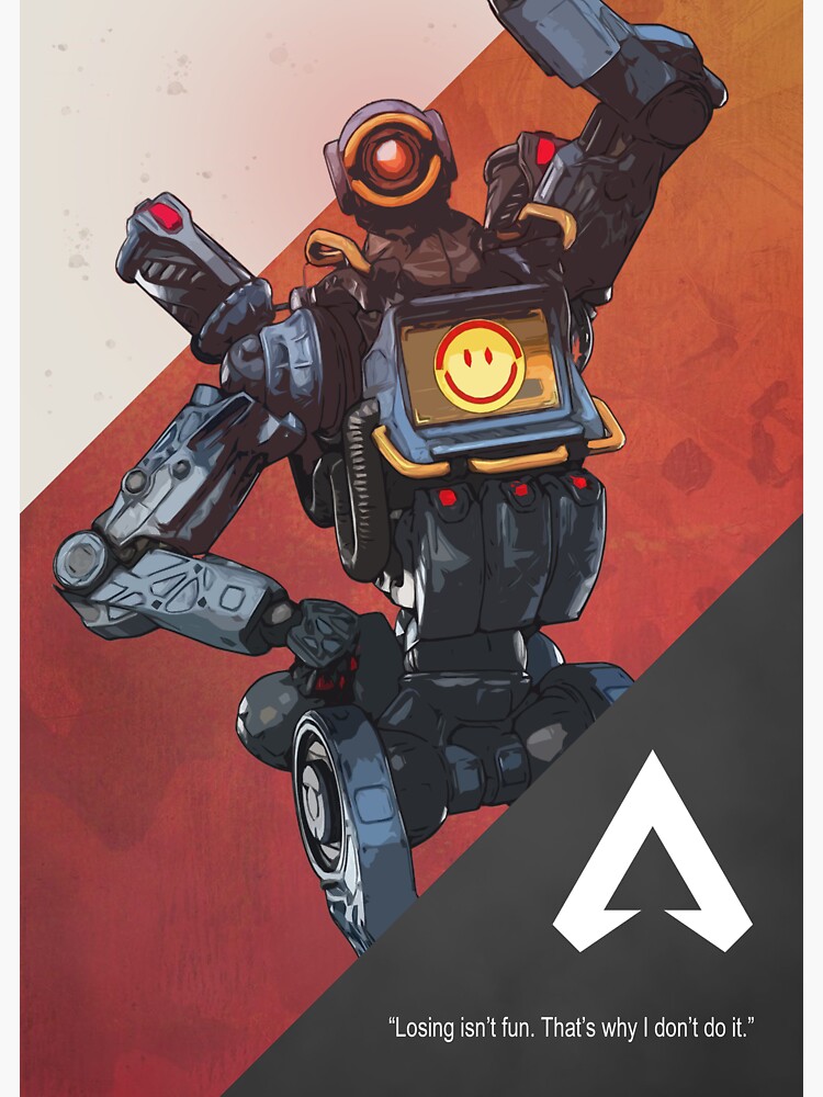 Apex Legends Pathfinder Cutout Character Poster Sticker By Gemini