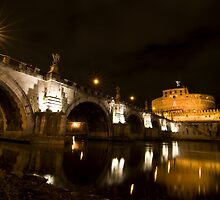 Castel Sant'Angelo by night, Rome, Italy by Fabio Catapane
