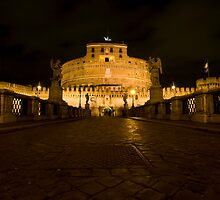 Castel Sant'Angelo by night, Rome, Italy by Fabio Catapane