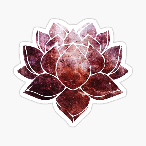 Pink Lotus Flower Sticker For Sale By Ohdeer Redbubble