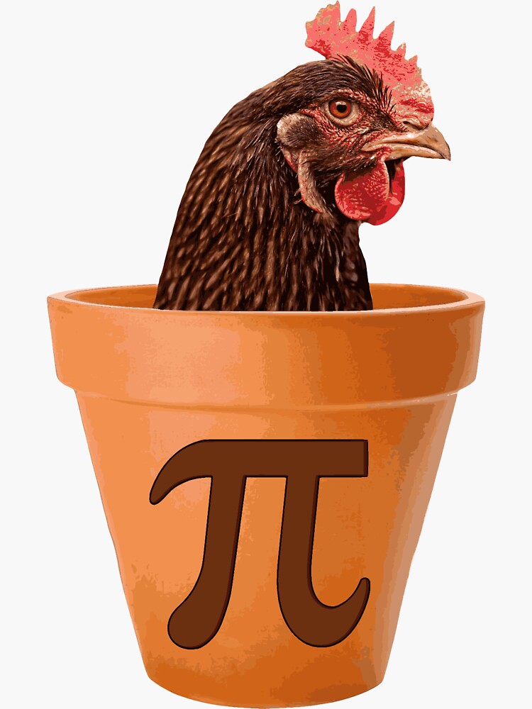 Chicken Pot Pi Sticker For Sale By Theshirtyurt Redbubble