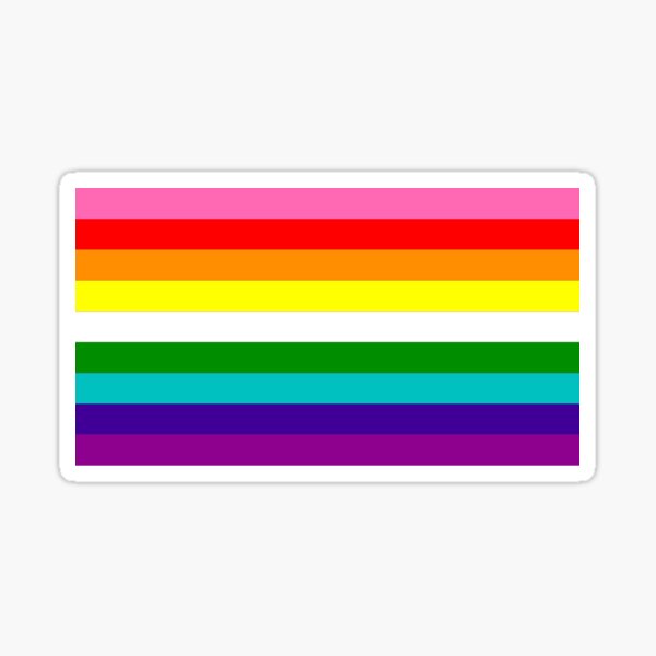 Gay Pride LGBT Rainbow Stripe Flag 2018 Awareness Sticker For Sale By