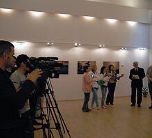 Opening My exhibition in Romania, Targoviste by Antanas