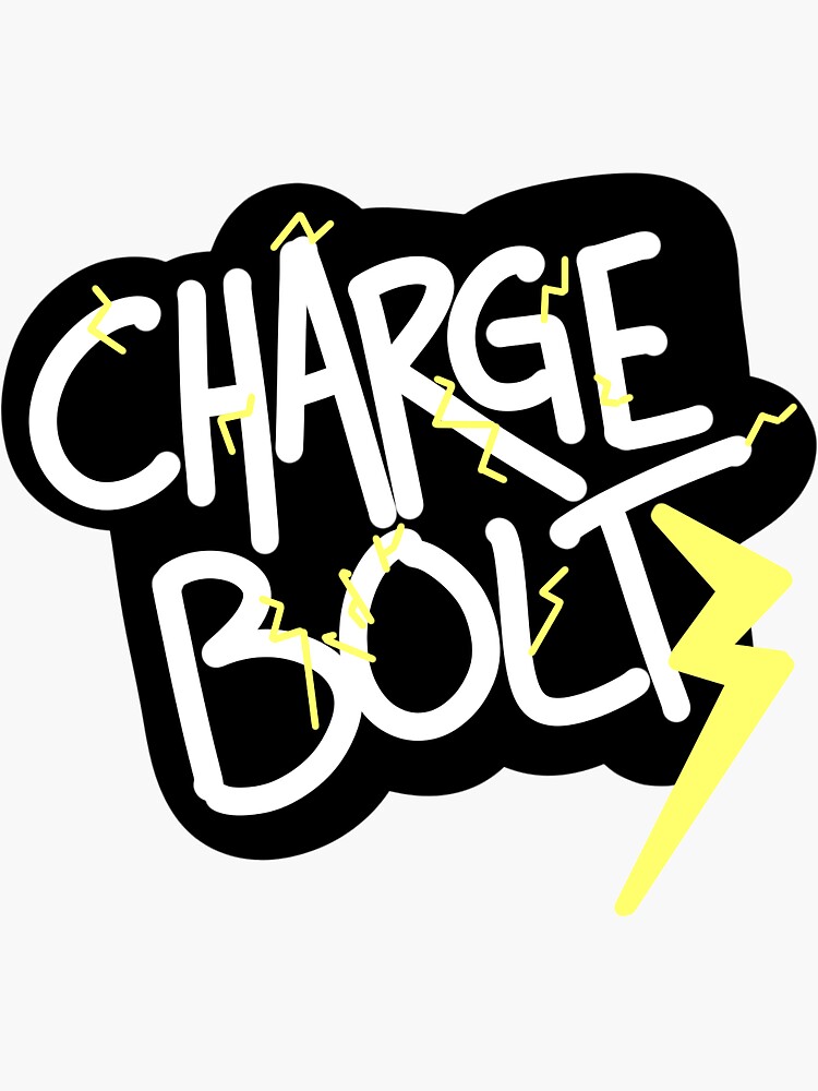 Denki Kaminari Chargebolt Sticker For Sale By Shroomsoft Redbubble