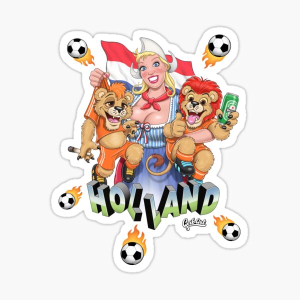 Let S Go Dutch Great Balls Of Fire Sticker By Gerbart Redbubble