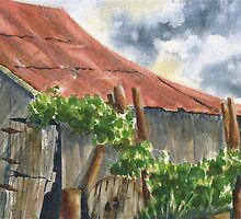 Neighbor Don's Old Barn by Marsha Elliott