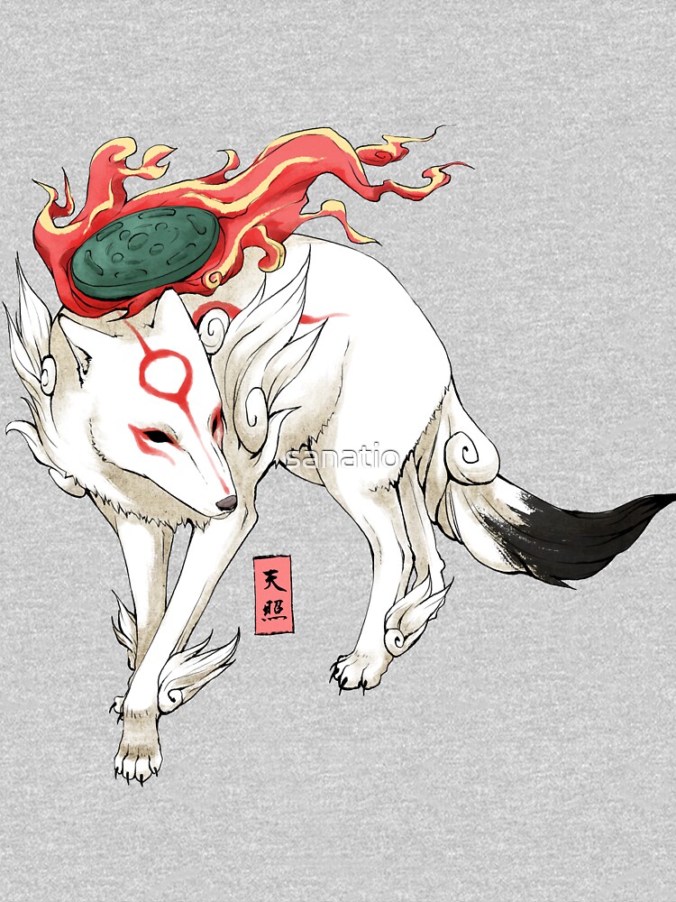 Okami Amaterasu T Shirt For Sale By Sanatio Redbubble Okami T