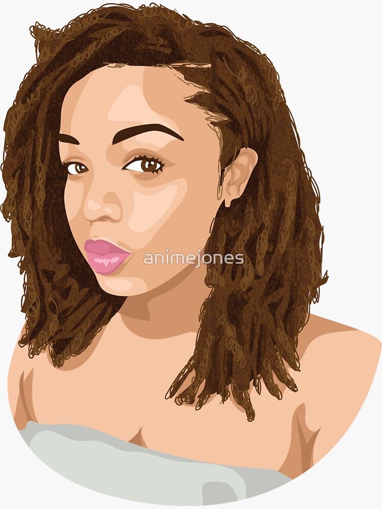 Beautiful Natural Hair Dreadlocks Sticker For Sale By Animejones