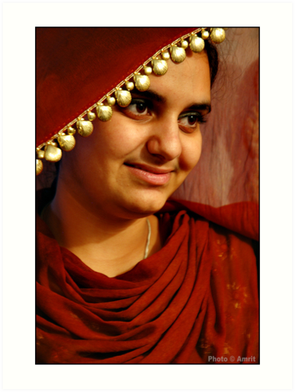 A young punjaban by Amrit Ammu - ap,550x550,12x16,1,transparent,t.u1