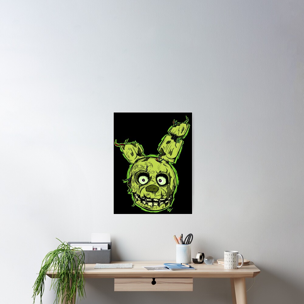 Fnaf Springtrap Poster By Moosegod Redbubble