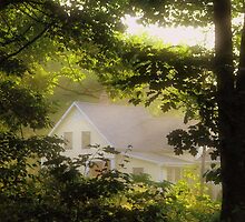 Cottage Engulfed in Sunrays by Patty Gross