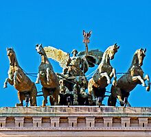 Quadrigas, Palazzo di Giustizia (Piazza del Tribunali), Rome, Italy by Al Bourassa
