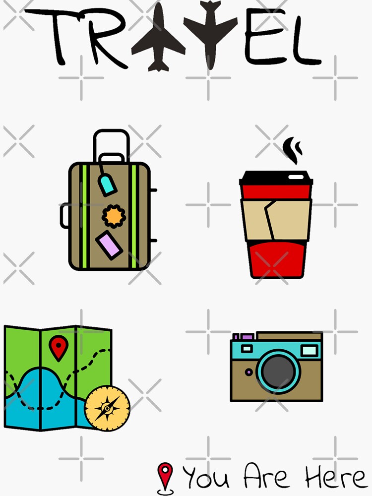 Travel Sticker Pack Sticker For Sale By Tristahx Redbubble