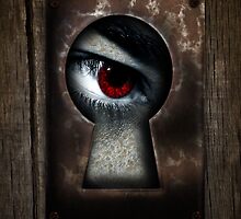 There's a Monster in My Closet! (red eye) by BluAlien