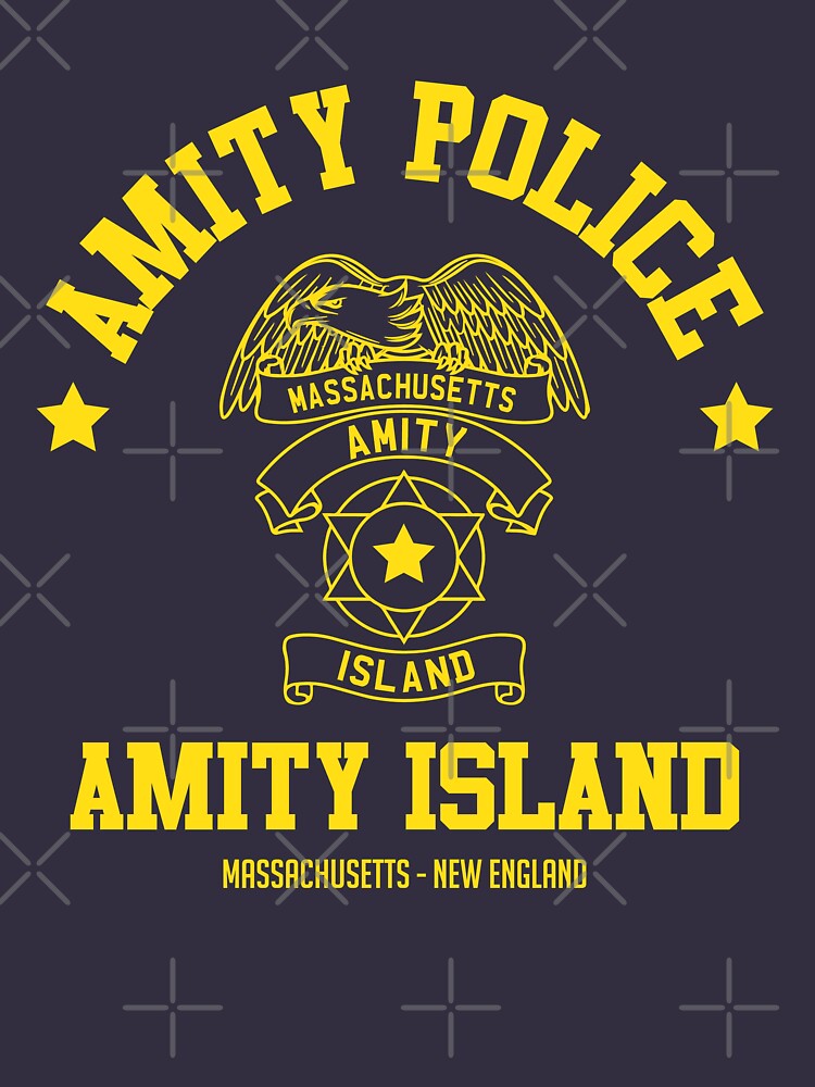 Amity Island Police T Shirt For Sale By LightningDes Redbubble