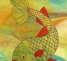 Fish in Sea, brighter by KatDoodling