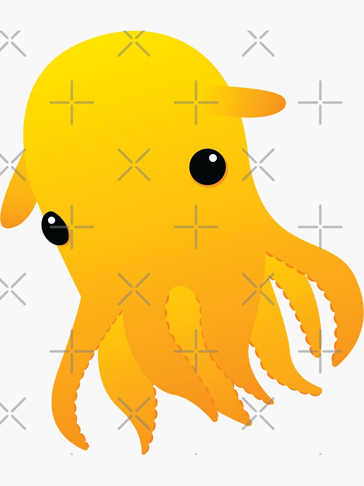 Cute Dumbo Octopus Sticker For Sale By TheArtArmature Redbubble