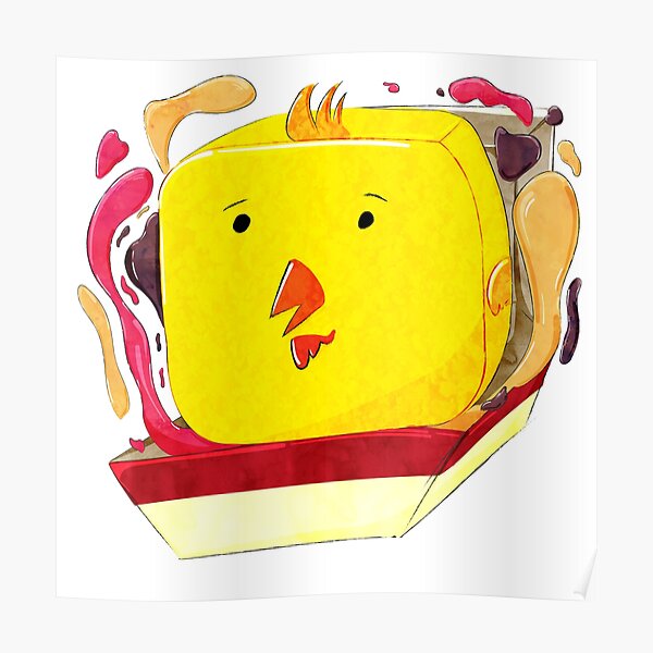 Chicken Nugget Poster For Sale By Raphoto1 Redbubble