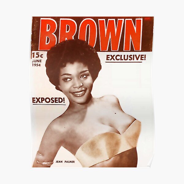 Brown Skin Girl Vintage Magazine Black History Month Pride Poster