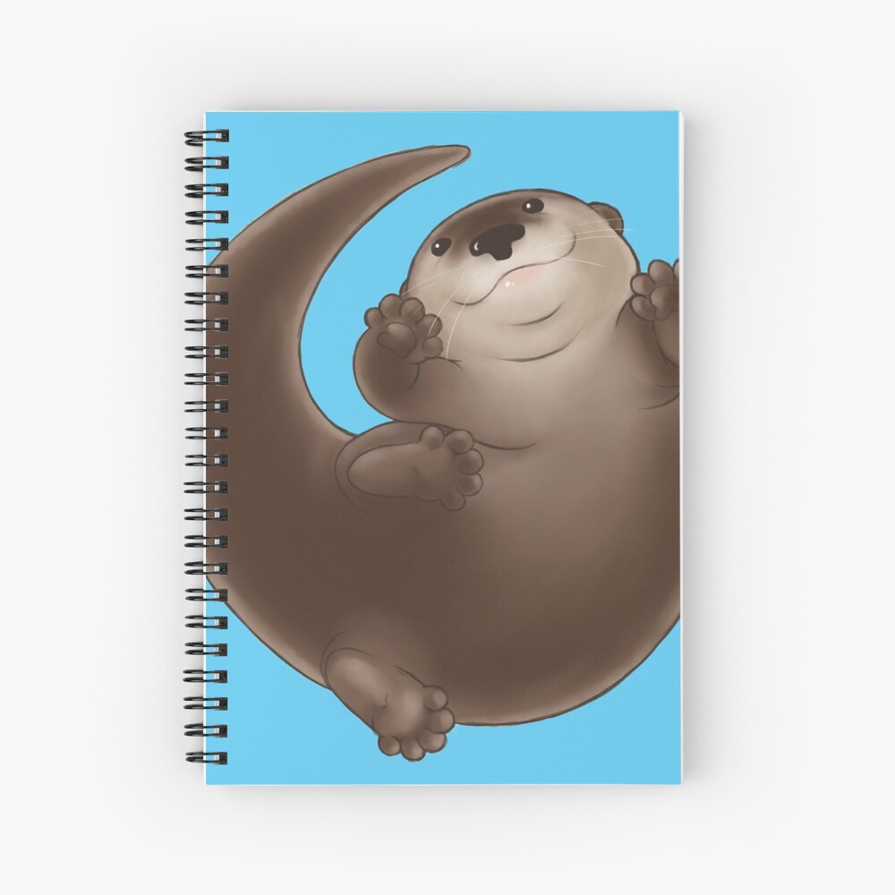 Chonk Otter Spiral Notebook For Sale By StudioMarimo Redbubble