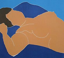 Nude in Blue by Simone Dole