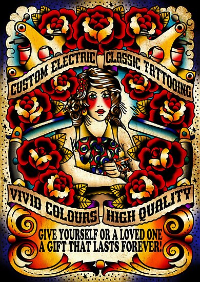 tattoo studio signs. Studio Signs - Custom Electric Tattooing by chuckcarvalho
