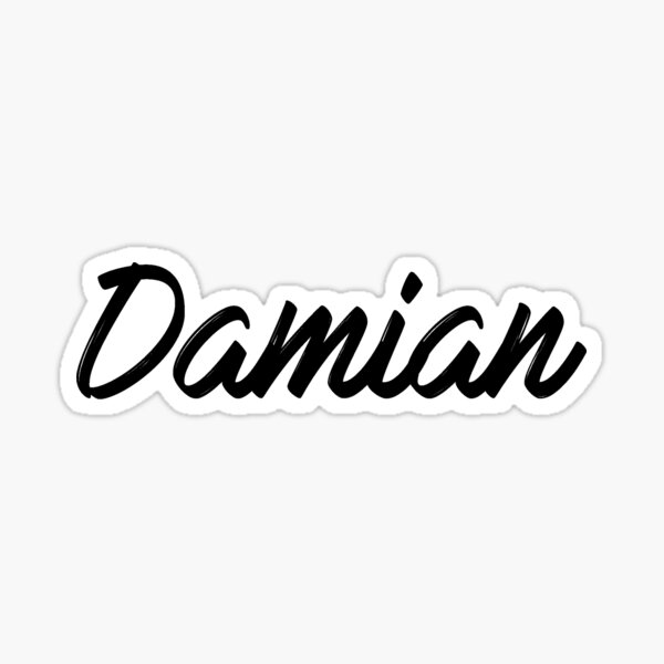 Damian Sticker By Shalomjoy Redbubble